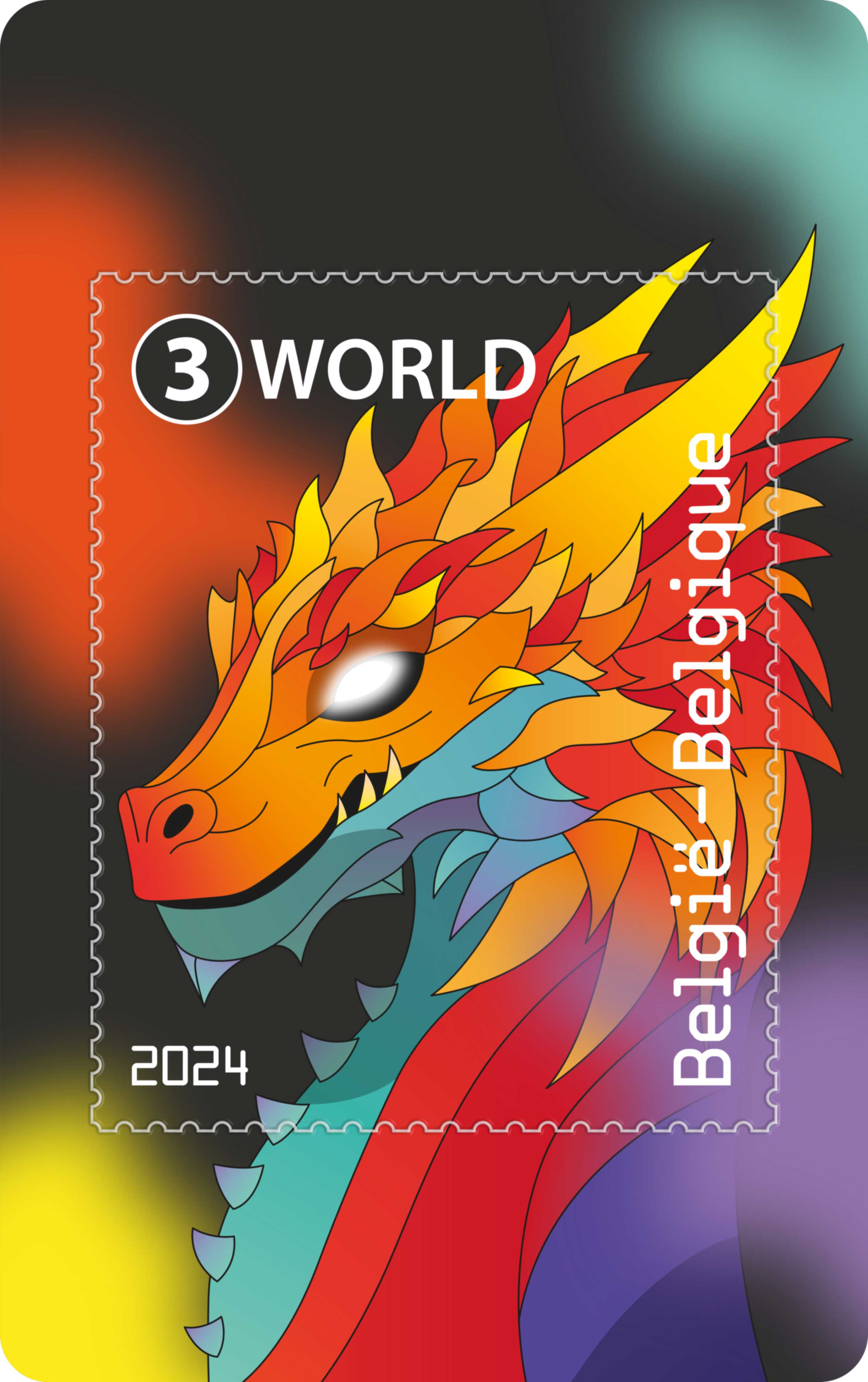 Crypto stamp 5.2 Dragon Belgium