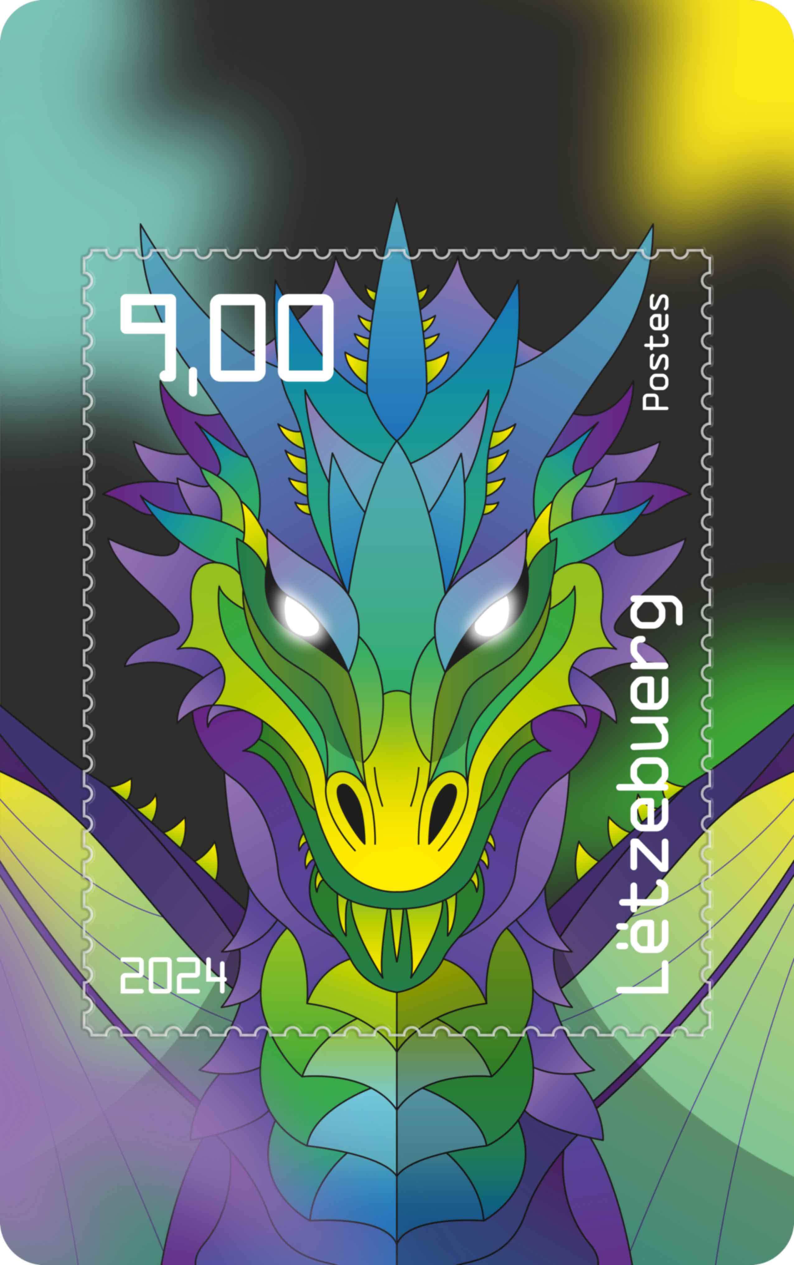 Crypto stamp 5.2 Dragon Luxembourg