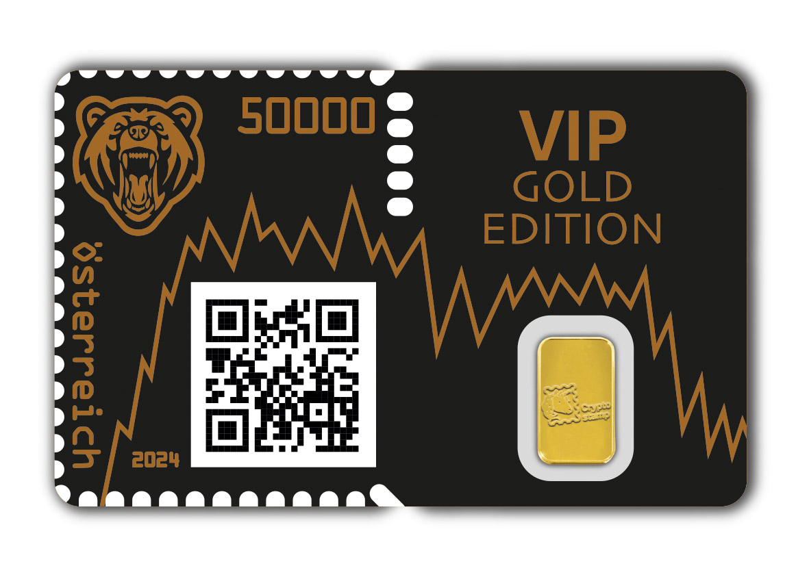 Crypto Stamp popular Gold Wal Österreichische Post